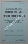Working Timetable of Freight Train Services - Section CZ - Manchester and Bootle Branch Jn., Euxton Jn., Diggle Jn., Hebden Bridge and branches - 12 May 1986 to 10 May 1987 by British Railways London Midland Region